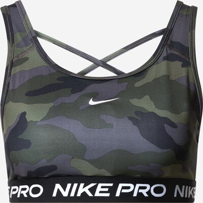 Sutien sport 'Swoosh' NIKE pe gri închis / oliv / negru, Vizualizare produs