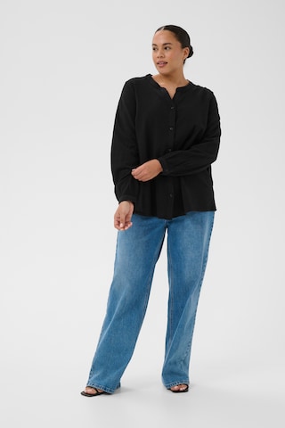 KAFFE CURVE - Blusa 'KCnana' en negro