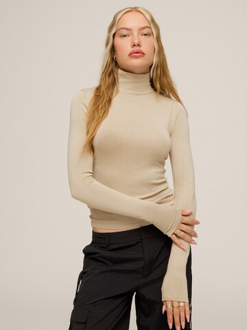 Pullover di Cheyenne Ochsenknecht in marrone: frontale