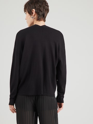 Geacă tricotată de la TAIFUN pe negru