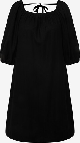 Robe Ulla Popken en noir : devant