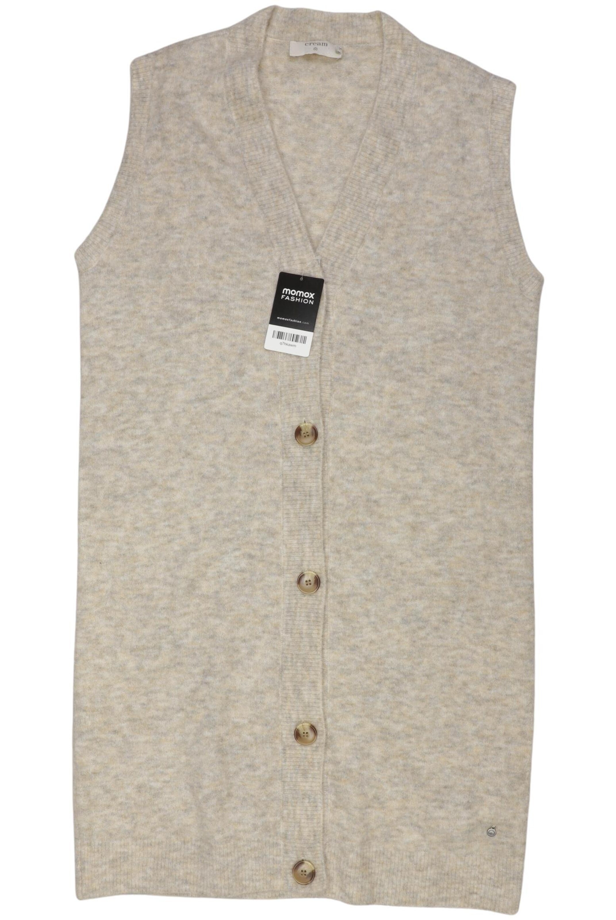 Cream Vest in S in Beige: front