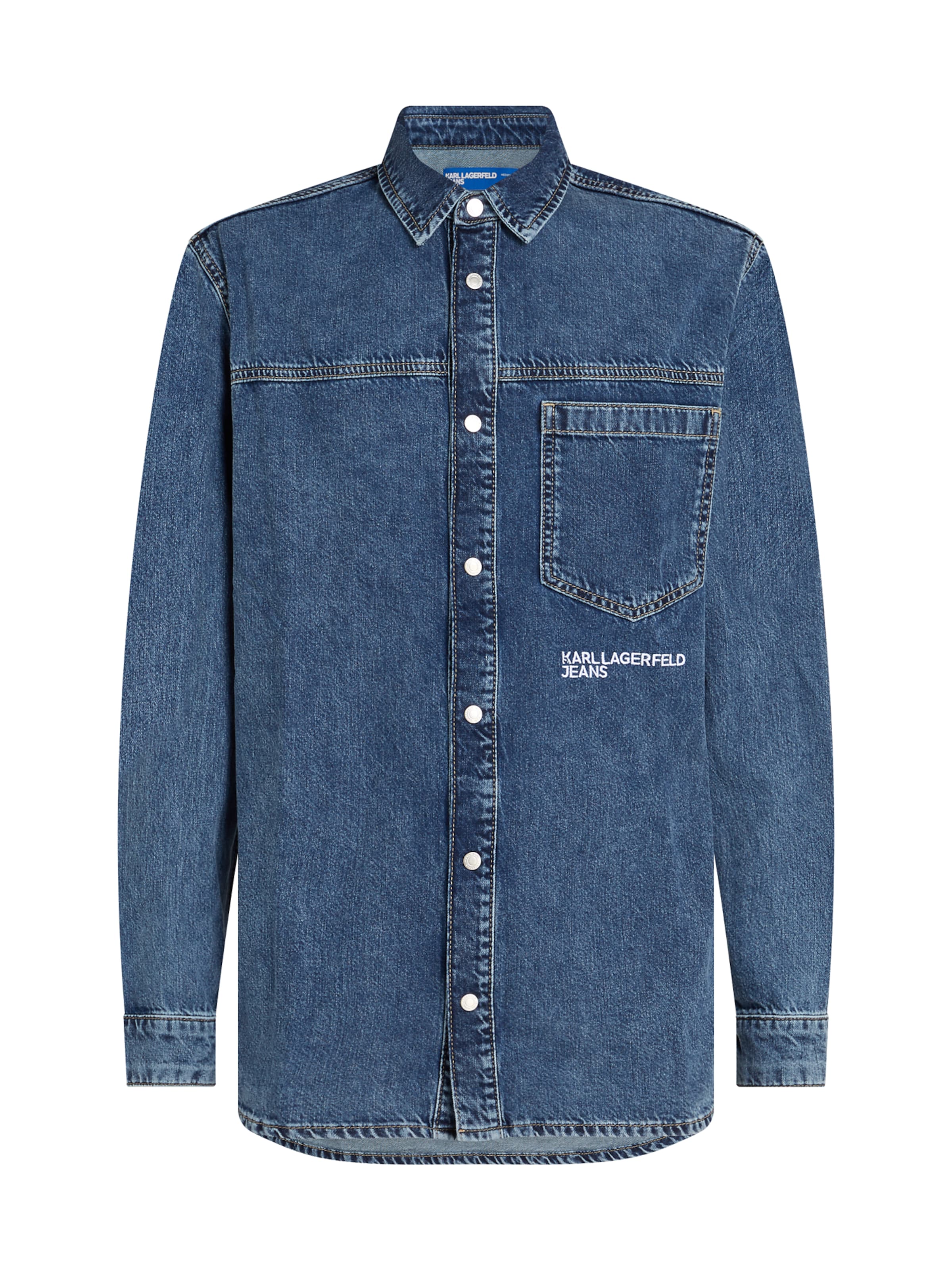 KARL LAGERFELD JEANS - Ajuste regular Camisa en azul: frente