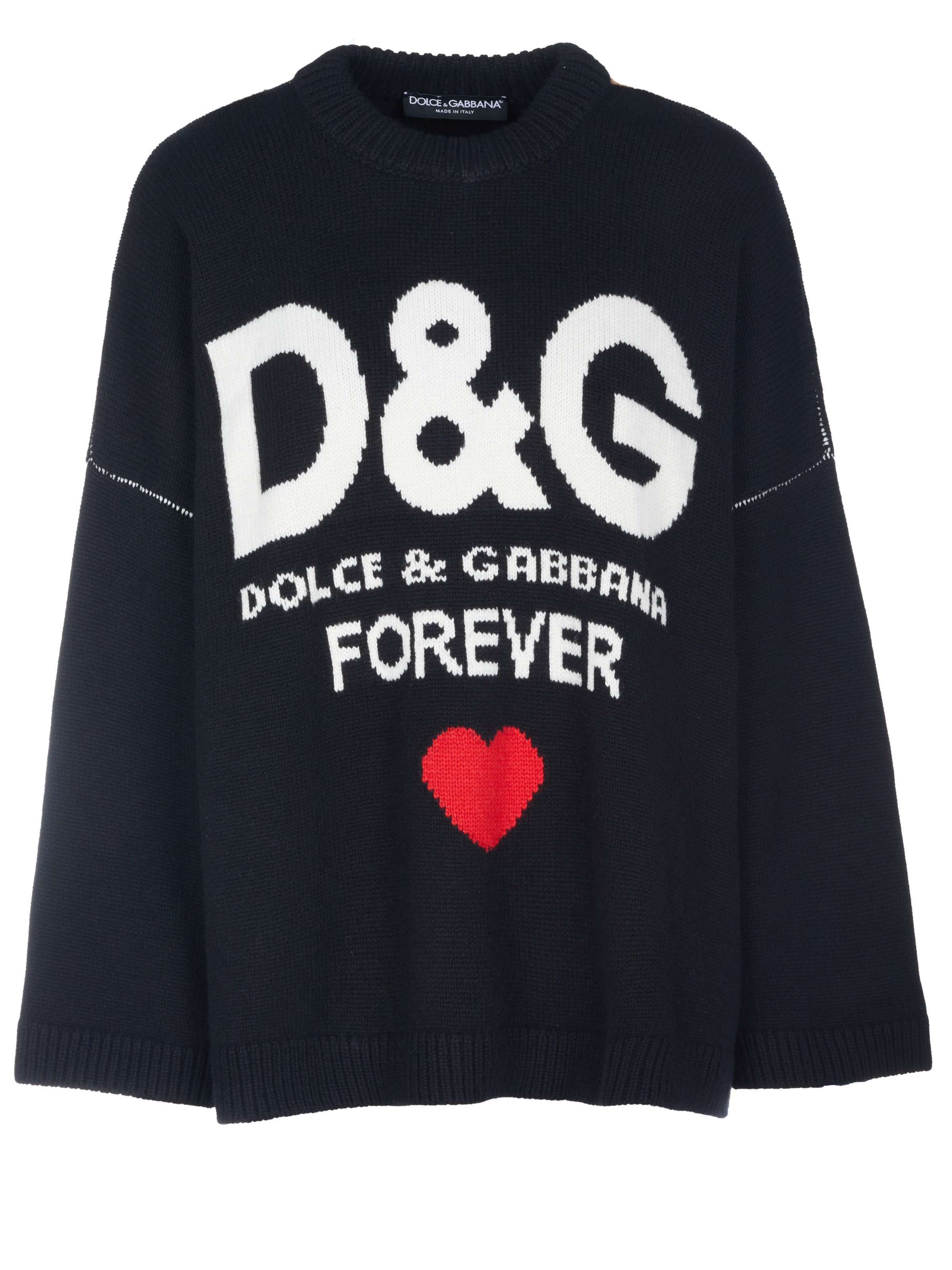 DOLCE & GABBANA Pullover in Blau: Vorderseite