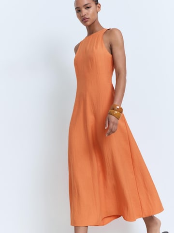 MANGO Summer dress 'PEPA' in Orange: front