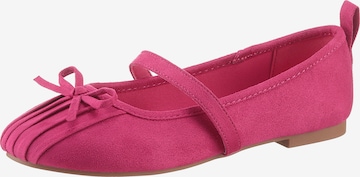 Aniston Ballet Flats with Strap in Pink: front