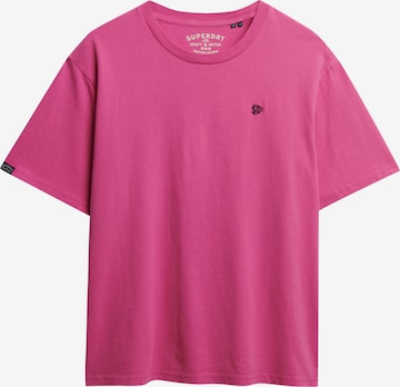 Superdry T-Shirt 'Essentials' in Pink: Vorderseite