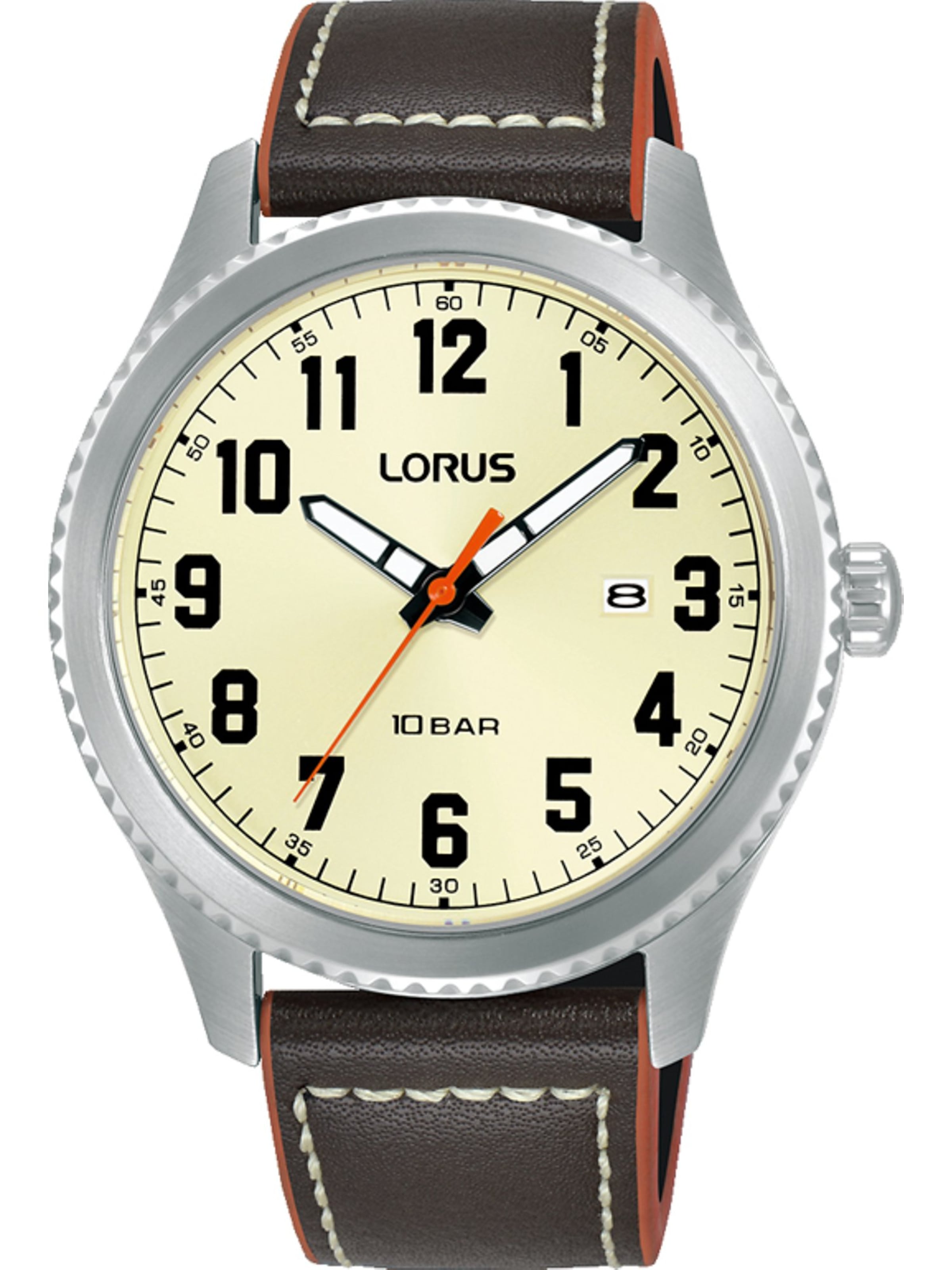 LORUS Analog Watch in Champagne / Dark brown / Black / Silver, Item view