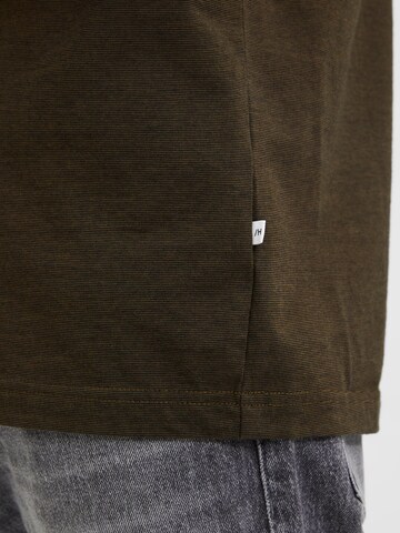 SELECTED HOMME T-Shirt 'Norman' in Braun