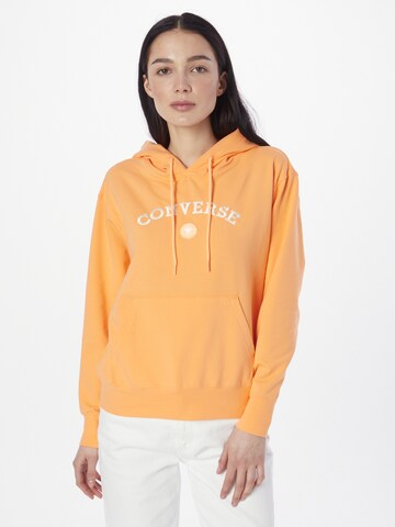 CONVERSE Sweatshirt i orange: framsida