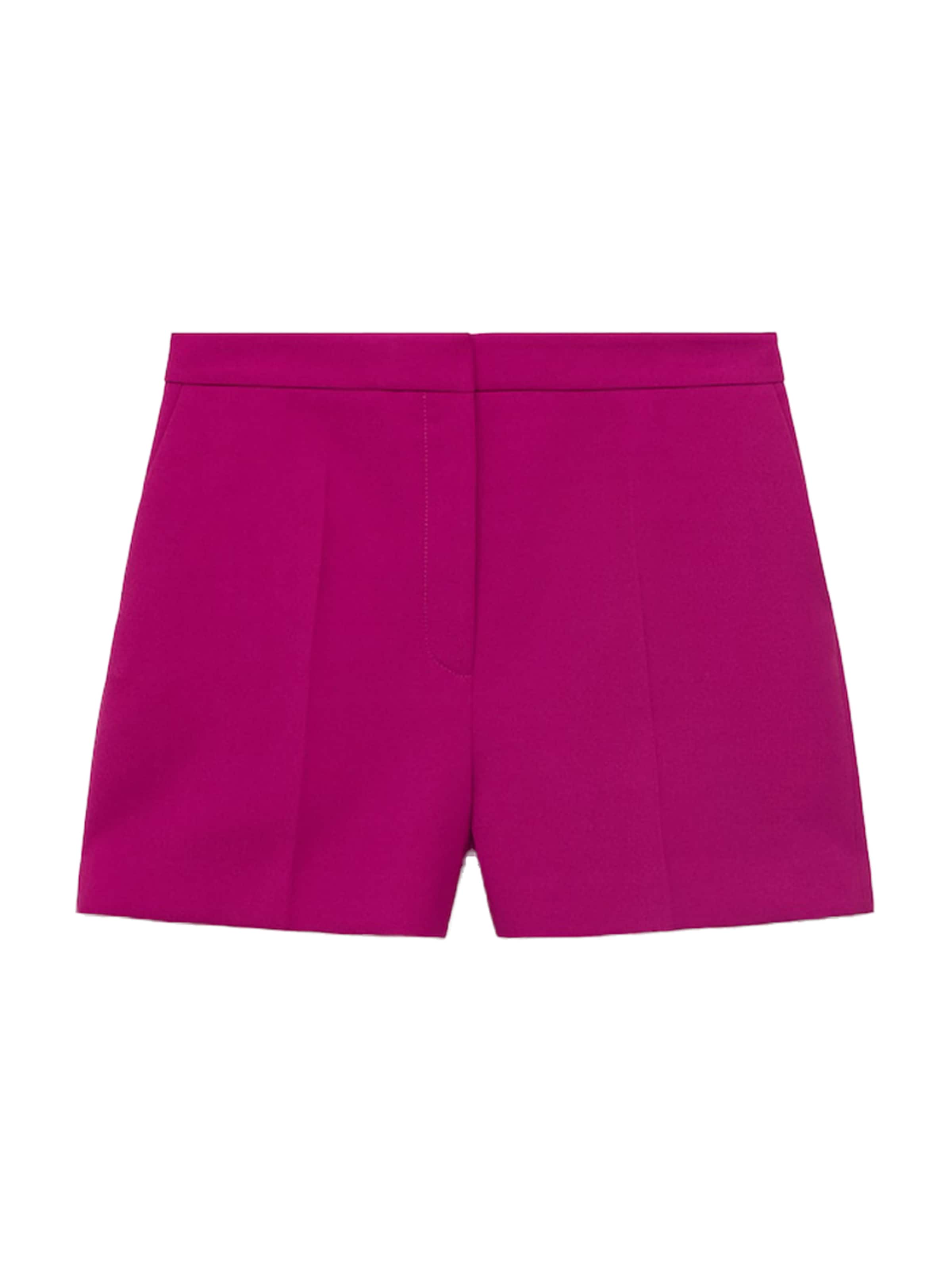 MANGO Regular Trousers with creases 'LILO' in Pink: front