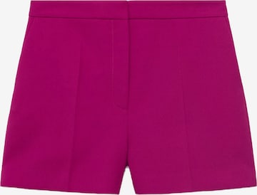 MANGO Regular Pleated Pants 'LILO' in Pink: front