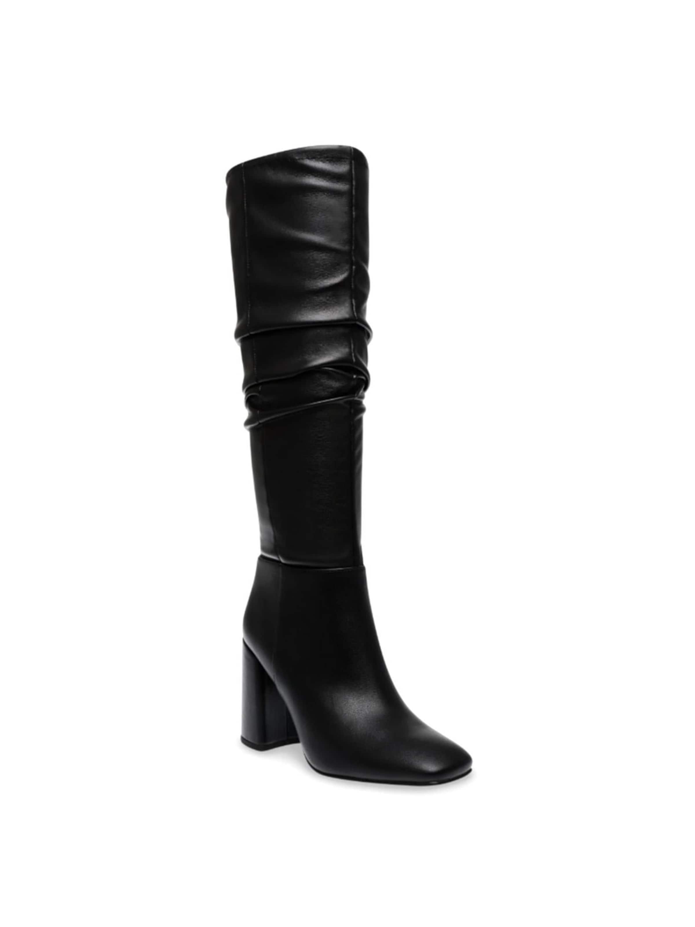 Stivale 'Lasso-R Black Leather' di STEVE MADDEN in nero: frontale