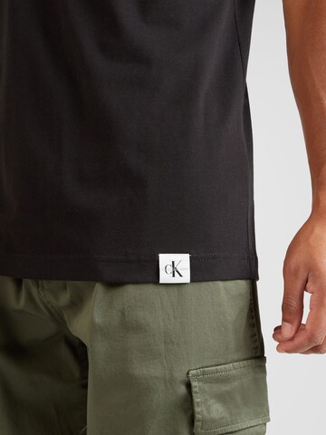 Calvin Klein Jeans Tričko – černá