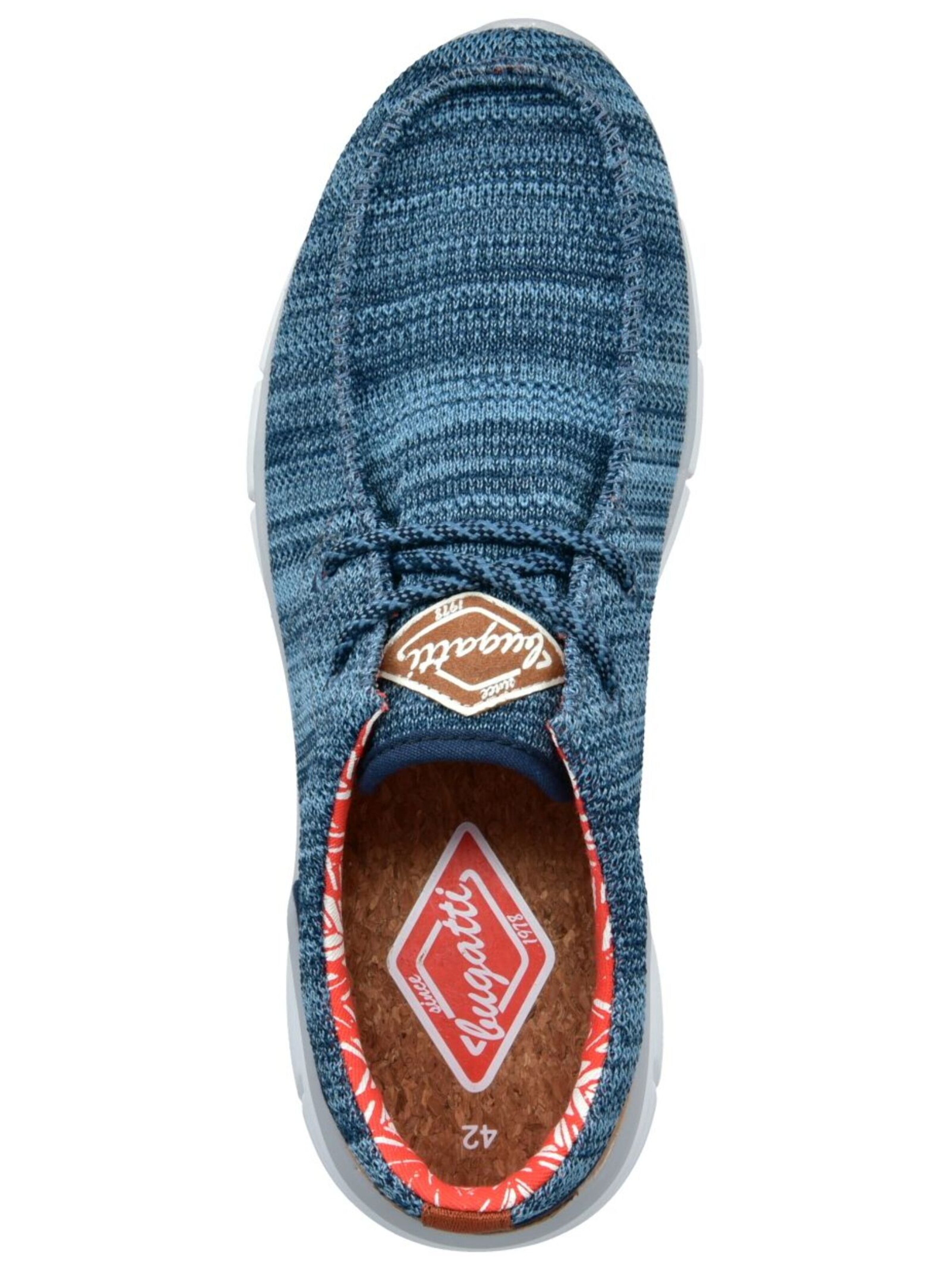 Baskets basses bugatti en bleu