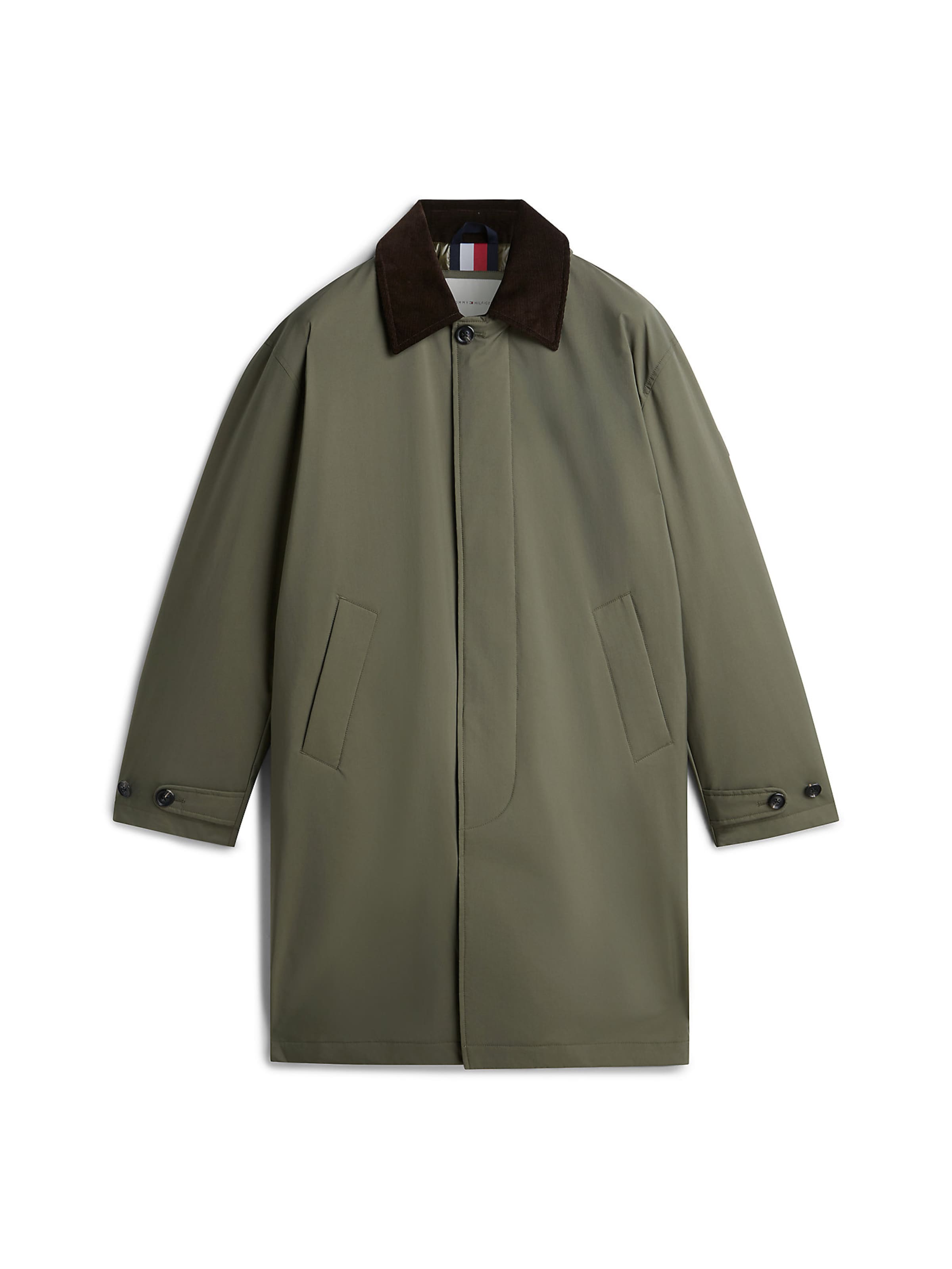 TOMMY HILFIGER Mantel in XS in schoko / oliv, Produktansicht