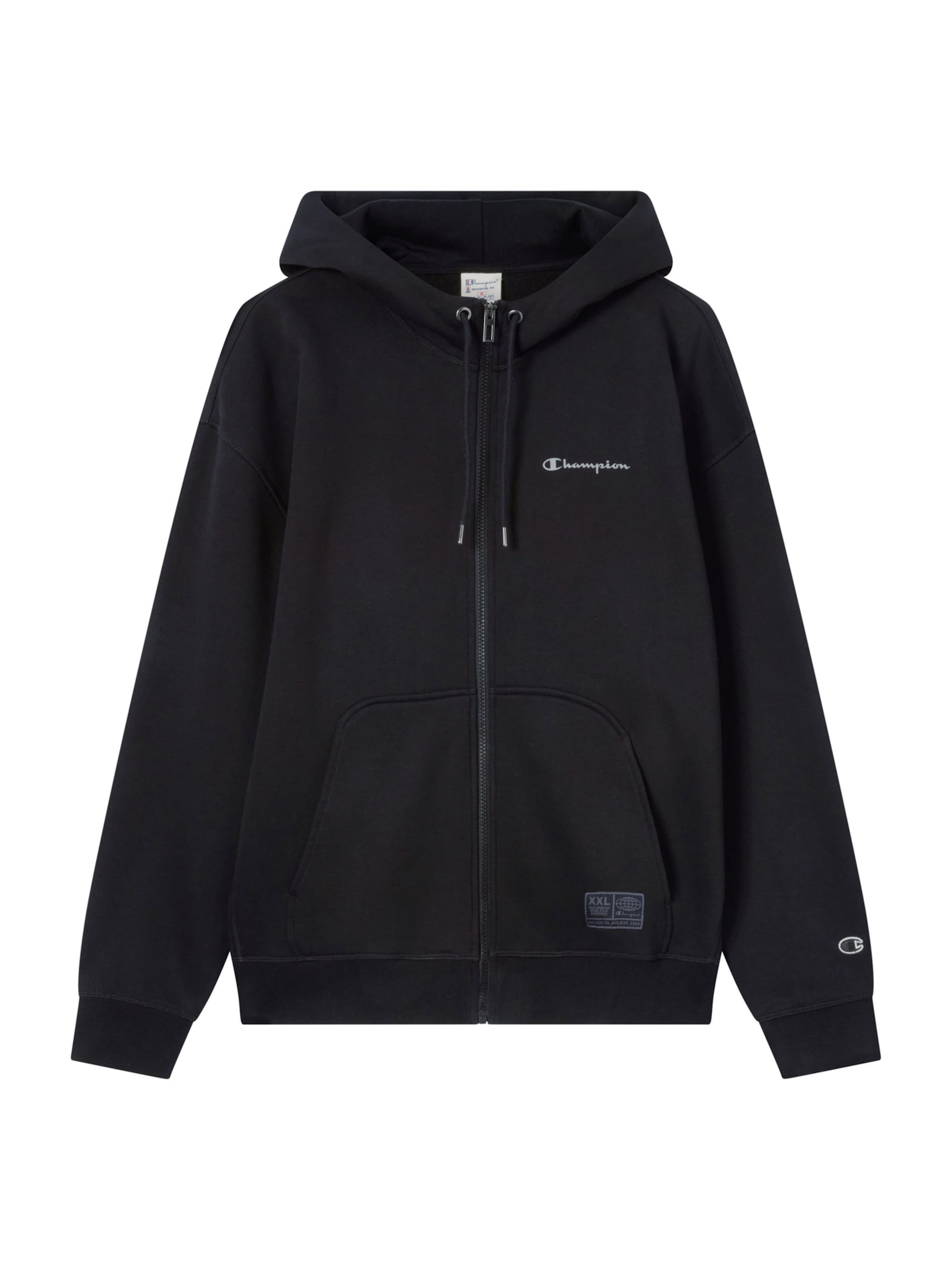 Giacca di felpa di Champion Authentic Athletic Apparel in nero: frontale