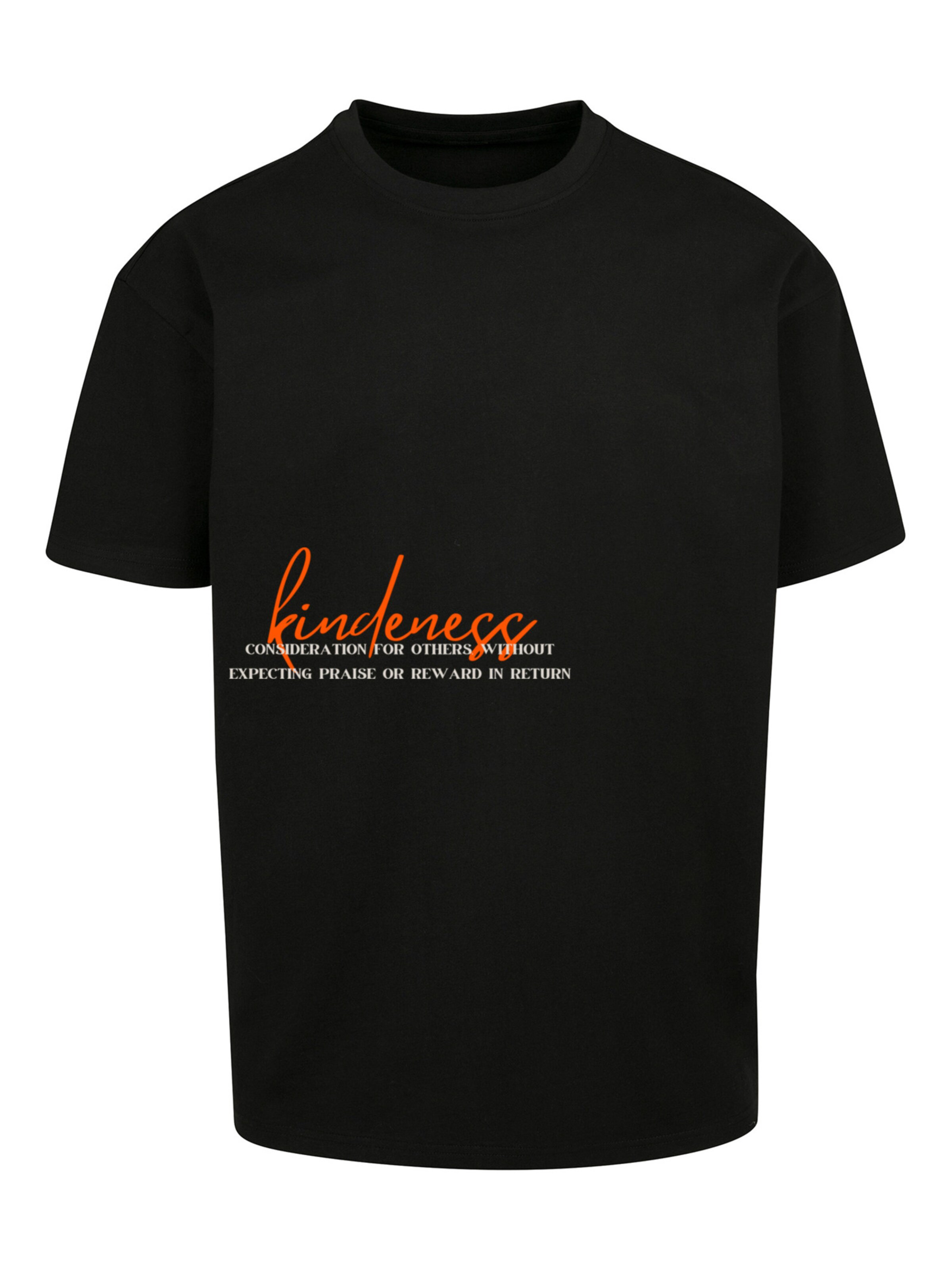 T-Shirt 'Kindness' F4NT4STIC en noir : devant