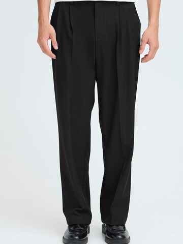 Loosefit Pantalon chino 'CFGRANT' Casual Friday en noir : devant