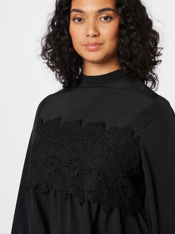 PIECES Curve Blouse 'KAMILLA' in Zwart