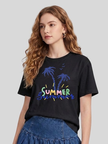 T-shirt 'Summer Palm Tree' LapaPlus en noir