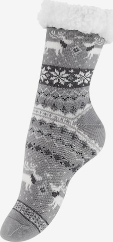 Yenita - Meias em cinzento: frente