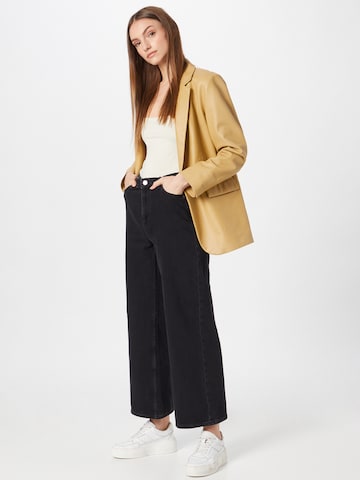 Monki Wide leg Τζιν σε μαύρο