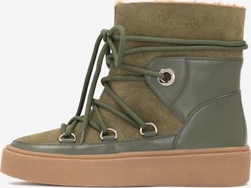 Kazar Snowboots in Groen: voorkant