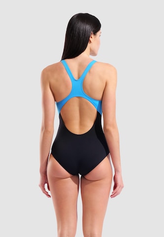 ARENA Bustier Uimapuku 'GRAPHIC' värissä musta