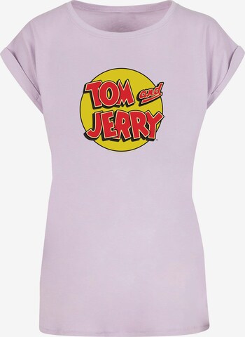 ABSOLUTE CULT T-Shirt 'Tom And Jerry - Circle' in Lila: predná strana