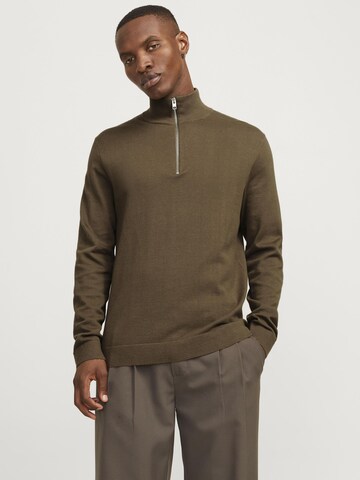 Pull-over JACK & JONES en marron : devant