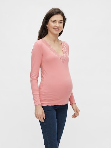 MAMALICIOUS Shirt 'Trina' in Roze: voorkant