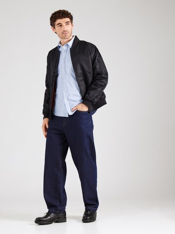 GUESS JEANS Regular fit Button Up Shirt in Blue