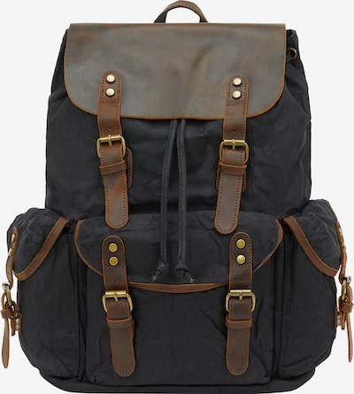 Kuprinė iš DreiMaster Vintage, spalva – ruda / juoda, Prekių apžvalga