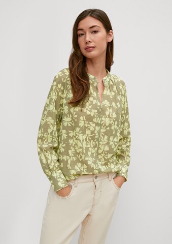 Camicia da donna di comma casual identity in verde: frontale