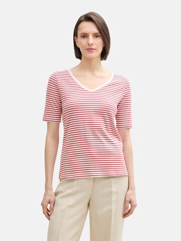 TOM TAILOR Shirt in Red: front