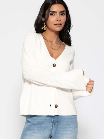 SASSYCLASSY Knit Cardigan in White