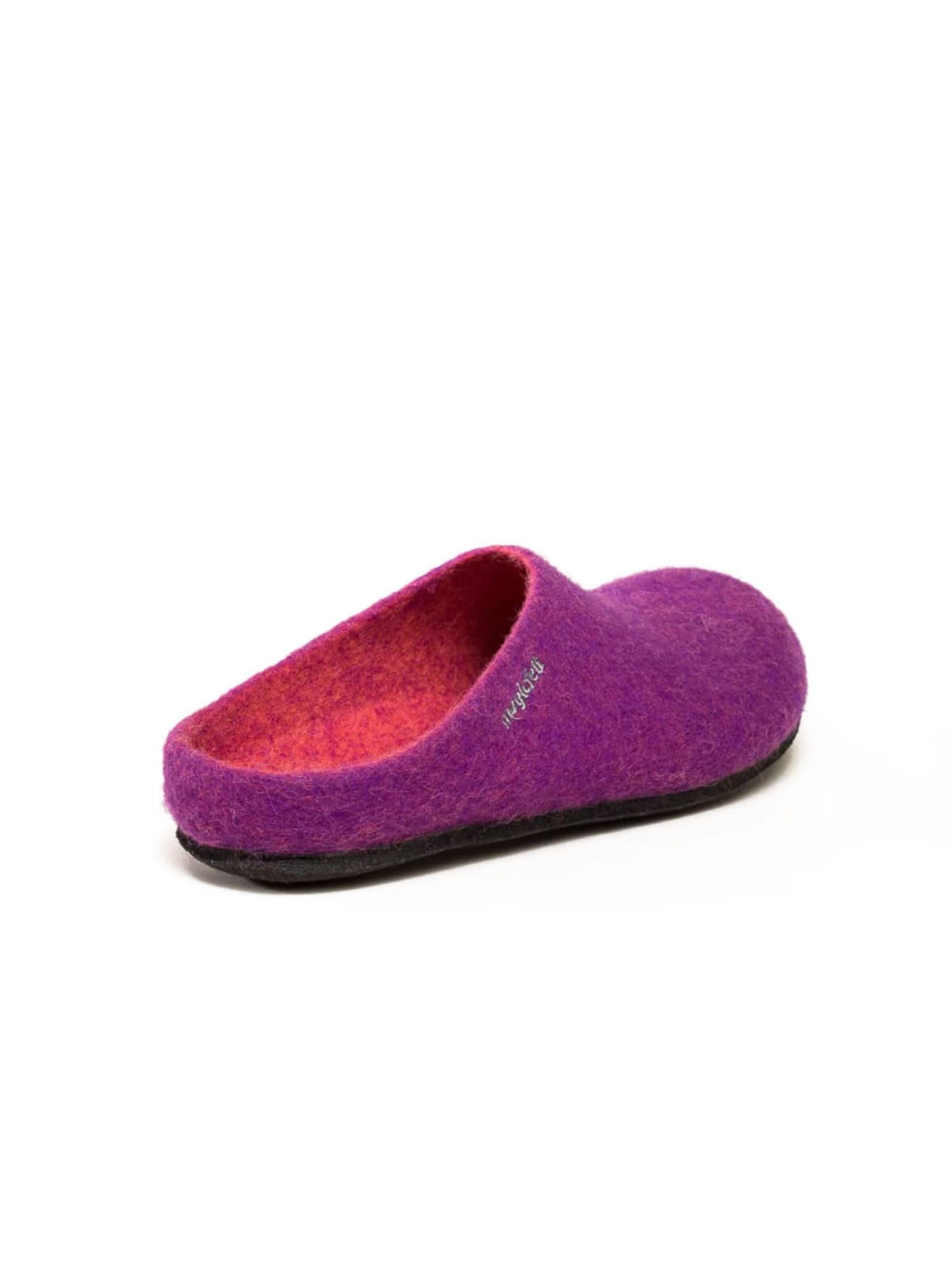 MagicFelt Slippers 'Filzpantoffel Magicfelt 709' in Purple