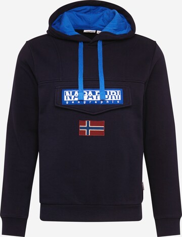 NAPAPIJRI Sweatshirt  'Burgee Win' in Blau: predná strana