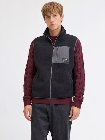 JJ Rebel Bodywarmer 'JREBAUSTIN' in Zwart: voorkant
