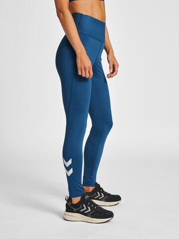 Hummel Skinny Športne hlače 'MT GRACE' | modra barva