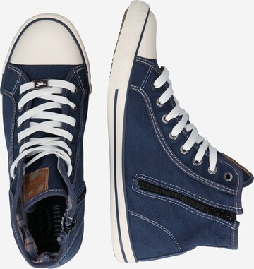 MUSTANG Sneakers hoog in Blauw