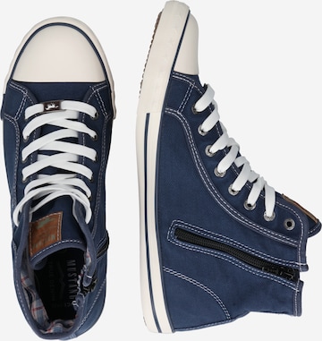 MUSTANG Sneakers hoog in Blauw