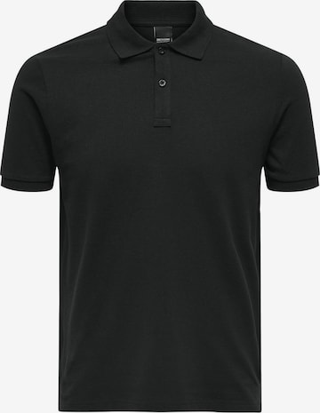 Only & Sons Poloshirt 'TRAY' in Schwarz: predná strana