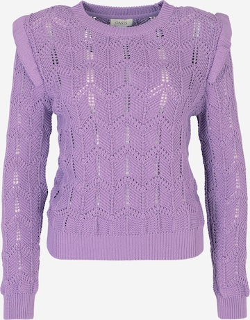 Pull-over Oasis en violet : devant