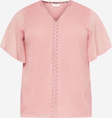 ONLY Curve Bluza 'LINA' | roza barva: sprednja stran