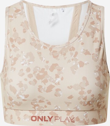 Reggiseno sportivo 'MASAR' di ONLY PLAY in beige: frontale