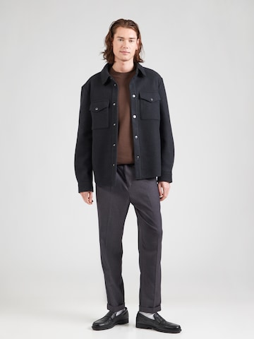 SELECTED Mikina 'SLHDAN' – hnědá