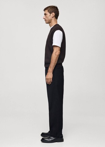 MANGO MAN Slim fit Pleated Pants 'Yanis' in Blue