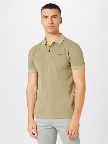 BOSS Regular Fit Bluser & t-shirts 'Prime' i grøn: forside